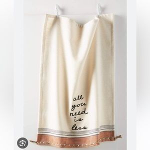 NWT Anthropologie All You Need is Less towel